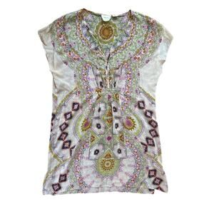 Anthropologie Maeve 100% Silk Dress Sz Small Petite